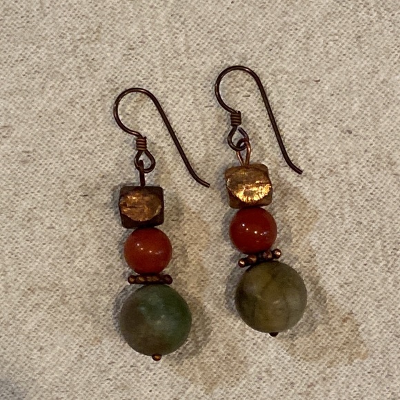 Beaded French Wire Earrings - Picture 2 of 2